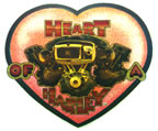 harley davidson heart of a harley motorcycle vintage t-shirt iron-on 1970's